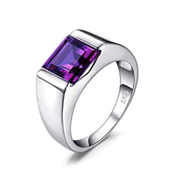 💜 Men's 3.3ct Alexandrite Ring - 925 Sterling Silver - Picture 4 of 6